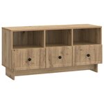 vidaXL Meuble TV 102 x 34 5 x 50 cm Chêne artisanal Bois d'ingénierie