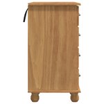vidaXL Bureau 'ASKIM'avec tiroirs 95x40x75 cm en bois massif de pin