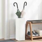 vidaXL Porte-parapluie Blanc 15 5 x 15 5 x 49 cm Métal