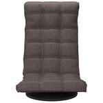 vidaXL Chaise de sol pivotante Taupe Tissu