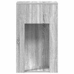 vidaXL Support de tour d'ordinateur et tiroir sonoma gris 30x44x74 cm