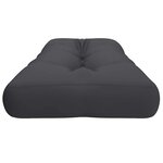 vidaXL Coussin de palette anthracite 120x40x12 cm tissu