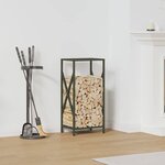 vidaXL Portant de bois chauffage vert olive 34x25x70 cm