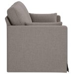 vidaXL Canapé Taupe 158 x 78 x 80 cm tissu