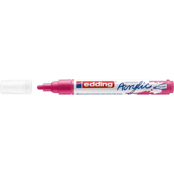 Marqueur acrylique moyen 5100 telemagenta 2-3 mm x 10 EDDING