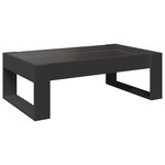 vidaXL Table basse avec LED infini noir 90x53x30 cm