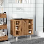 vidaXL Armoire de salle de bain chêne artisanal 60x32x53 5 cm