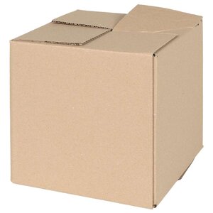 vidaXL Boîte Pliable 50 Pièces Marron 20 x 20 x 20 cm Carton