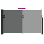 vidaXL Store latéral rétractable Anthracite 120 x 500 cm