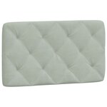 vidaXL Lit avec matelas gris clair 80x200 cm velours