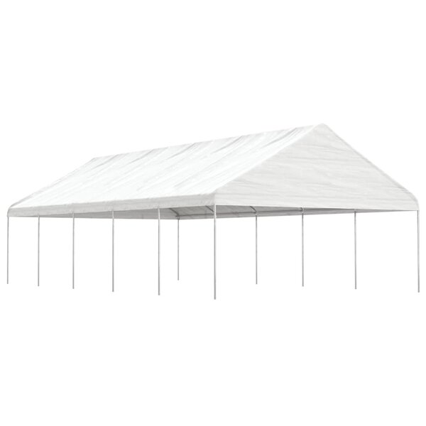 vidaXL Belvédère avec toit blanc 11 15x5 88x3 75 m polyéthylène