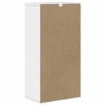 vidaXL Armoire latérale tiroirs ODDA blanc 40x24x79 cm bois massif pin