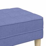 vidaXL banc Bleu jean 113 x 57 x 39 cm tissu