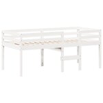 vidaXL Lit haut sans matelas blanc 80x200 cm bois de pin massif
