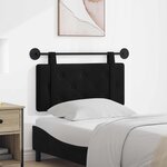 vidaXL Tête de lit suspendue Noir Velours