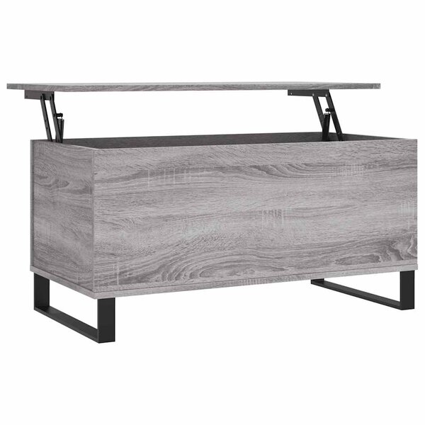 vidaXL Table basse Sonoma gris 90x44 5x45 cm Bois d'ingénierie