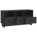vidaXL Meuble TV avec tiroir Noir 102 x 34 5 x 50 cm Bois d'ingénierie