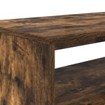vidaXL Meuble TV chêne fumé 60x40x40 cm bois d'ingénierie
