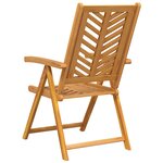 vidaXL Chaises de Jardin Inclinables 8 Pièces Bois Acacia Massif