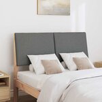 vidaXL Tête de lit capitonnée Gris foncé 120 cm Pin massif