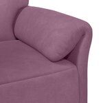 vidaXL Sofa 2 places Pourpre 138 x 83 x 95 cm Velours