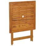 vidaXL Ensemble à manger de jardin pliable 3 Pièces Bois d'acacia solide
