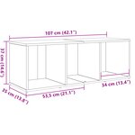 vidaXL Ensemble de meubles TV 3 Pièces Marron 107 x 35 x 37 cm
