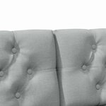 vidaXL Tête de lit capitonnée Gris clair 140 cm Pin massif