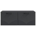 vidaXL Meuble TV mural Noir 78 5 x 41 x 30 cm Bois d'ingénierie