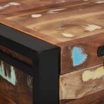 vidaXL Boîte de Rangement Multicolore Bois massif de récupération