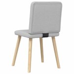 vidaXL Chaises à manger lot de 2 gris nuage tissu