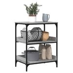 vidaXL Chariot de cuisine sonoma gris 60x41x80 5 cm bois d'ingénierie