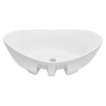 vidaXL Meuble de salle de bain en deux pièces Céramique Noir