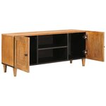 vidaXL Meuble TV Marron clair 105 x 33 x 46 cm bois de manguier massif