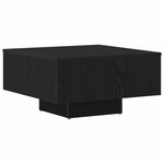 vidaXL Table basse Chêne noir 60 x 60 x 31 5 cm Bois d'ingénierie