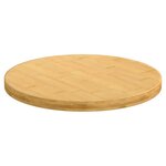 vidaXL Dessus de table Ø30x2 5 cm bambou