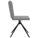 vidaXL Chaises à manger lot de 6 gris clair tissu