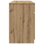 vidaXL Bureau chêne artisanal 140 x 49 x 76 cm Bois d'ingénierie