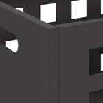 vidaXL Braise Noir 50 x 30 x 40 cm Acier laminé à froid