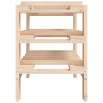 vidaXL Casier à vin 61 5x30x42 cm Bois de pin massif