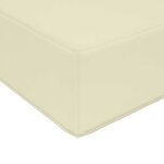 vidaXL Coussin de canapé d'extérieur 3 Pièces Crème Polyester