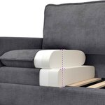 vidaXL Canapé Gris foncé 76 x 81 x 87 5 cm Polyester