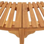 vidaXL Entourage de bain à remous Marron 252 x 112 x 55.5 cm