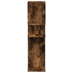 vidaXL Étagère séparatrice de pièce chêne fumé 92x29x112 cm