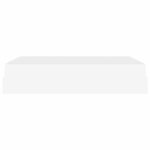 vidaXL Cadre de lit avec matelas Blanc pur 160 x 200 cm Faux cuir