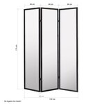 Paravent bois 3 pans blanc
