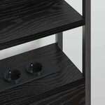 vidaXL Tête de lit de rangement Chêne noir 120 cm Bois d'ingénierie