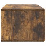 vidaXL Meuble TV mural Chêne fumé 98 x 41 x 30 cm Bois d'ingénierie