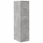vidaXL Armoire d'apothicaire gris béton 30x41x118 cm bois d'ingénierie