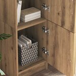 vidaXL Bureau 2 Pièces Chêne artisanal